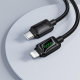 Câble De Charge Et De Données Type C Vers 8 Broches Pour Apple PD 30 W 1,2 m En Nylon Avec Voyant LED