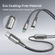 Câble De Charge Rapide 2 En 1 USB-C Vers USB-C Et 8 Pin 100 W Tressé Avec Gestionnaire De Câble 1.5 m - www.yonis-shop.com
