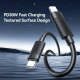 Câble USB-C Vers 8 Pin Pour Charge Rapide PD 30 W Et Transfert De Données 480 Mbps 1 m En Cuivre Pur