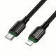 Câble USB C Vers 8 Pin Pour Apple Charge Et Données PD 30 W Tressé 1 m Avec Connecteurs En Alliage De Zinc