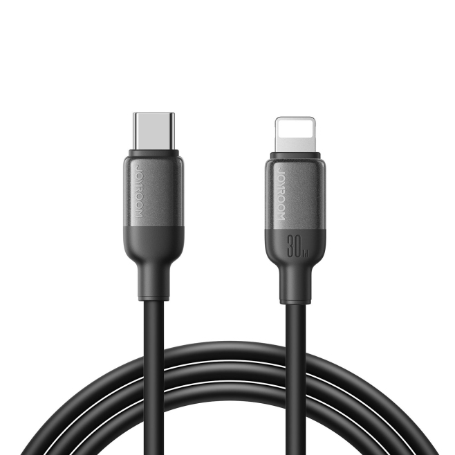 Câble USB C Vers 8 Pin 30 W Pour Charge Rapide Et Synchronisation De Données En Silicone Liquide 480 Mbps