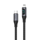 Câble Type C Vers 8 Broches Charge Rapide 27 W Avec Écran Numérique Et Tresse Haute Densité 1 M