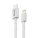 Câble USB-C Vers Lightning 20W PD Charge Rapide Transfert 480Mbps Puce Intelligente Et Embout Aluminium 1,1 m