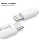 Câble USB-C Vers Lightning 20W PD Charge Rapide Transfert 480Mbps Puce Intelligente Et Embout Aluminium 1,1 m
