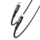 Câble USB-C Vers 8 Pin Charge Rapide 20W 3A Tressé 1,2 mètre Avec Puce Intelligente Et Fil Cuivre Pur