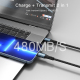Câble USB-C Vers 8 Pin Charge Rapide 20W 3A Tressé 1,2 mètre Avec Puce Intelligente Et Fil Cuivre Pur