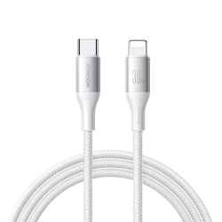 Câble USB C Vers Lightning 2 M Charge Rapide 30 W Transfert 480 Mbps Nylon Tressé Pour iPhone iPad Et Air Pods