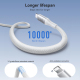 Câble USB C Vers Lightning 2 M Charge Rapide 30 W Transfert 480 Mbps Nylon Tressé Pour iPhone iPad Et AirPods