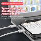 Câble USB-C Vers Micro-USB De Charge Et Données 1 M En Silicone Résistant Avec Embouts Renforcés Intégrés