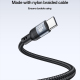Câble De Charge 4 En 1 Pour Trois Appareils USB Type C 8 Broches Et Micro USB Nylon Tressé Anti Enchevêtrement