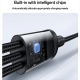 Câble De Charge 4 En 1 Pour Trois Appareils USB Type C 8 Broches Et Micro USB Nylon Tressé Anti Enchevêtrement