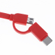 Câble De Charge Et Synchronisation Deux En Un Rétractable Micro USB Vers USB Type C 1 m 2 A
