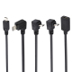 Kit De 4 Câbles Adaptateurs USB C Femelle Vers Micro USB Mâle 30 Cm 4 Orientations Pour Smartphones