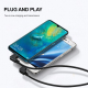 Kit De 4 Câbles Adaptateurs USB C Femelle Vers Micro USB Mâle 30 Cm 4 Orientations Pour Smartphones