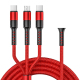 Câble USB 3 En 1 Pour Charge Et Synchronisation Type C 8 Pin Micro USB 5 A 125 Cm Nylon Tressé - www.yonis-shop.com