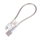 Câble Rétractable De Charge Rapide Et De Transfert De Données Micro USB Et USB-C Type-C 24 Cm 2 A Argent