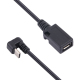 Câble D’Extension USB-C Mâle Vers Micro USB Femelle En U Pour Charge Et Données 25 Cm Android