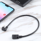Câble D’Extension USB-C Mâle Vers Micro USB Femelle En U Pour Charge Et Données 25 Cm Android