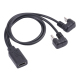 Câble Adaptateur USB-C Vers USB-C Et Micro USB En U Pour Charge Et Transfert De Données Android 25 cm Noir - www.yonis-shop.com