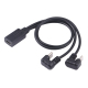 Câble Adaptateur USB-C Vers USB-C Et Micro USB En U Pour Charge Et Transfert De Données Android 25 cm Noir - www.yonis-shop.com