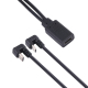 Câble Adaptateur USB-C Vers USB-C Et Micro USB En U Pour Charge Et Transfert De Données Android 25 cm Noir - www.yonis-shop.com