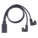 Câble Adaptateur USB-C Vers USB-C Et Micro USB En U Pour Charge Et Transfert De Données Android 25 cm Noir - www.yonis-shop.com