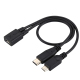 Câble Adaptateur Y Micro USB Femelle Vers USB C Et Micro USB Mâles 30 cm Pour Smartphones