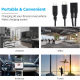 Câble Adaptateur Y Micro USB Femelle Vers USB C Et Micro USB Mâles 30 cm Pour Smartphones