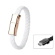 Câble De Charge Bracelet USB Vers USB C 3 En 1 3A Avec Transmission De Données 480Mbps Et Interface Magnétique