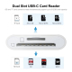 Lecteur De Cartes USB C Pour Transfert De Photos Et Fichiers SD MicroSD USB 3.0 Plug And Play Jusqu’à 512 Go