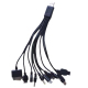 Câble De Charge USB Multifonction 10 En 1 Pour Téléphones PSP Et Appareils Photo Avec 10 Embouts Compatiblesverter