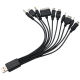 Câble De Charge USB Multifonction 10 En 1 Pour Téléphones PSP Et Appareils Photo Avec 10 Embouts Compatiblesverter