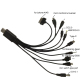 Câble De Charge USB Multifonction 10 En 1 Pour Téléphones PSP Et Appareils Photo Avec 10 Embouts Compatiblesverter