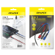 Câble De Charge Et De Données 3 En 1 Charge Rapide Simultanée 8 Pin Micro USB USB C 2.4 A 1.2 M