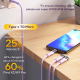 Câble De Charge Rapide Et De Données 3 En 1 100 W 150 Cm USB C 8 Pin Micro USB Pour iOS Android