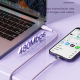 Câble De Charge Rapide Et De Données 3 En 1 100 W 150 Cm USB C 8 Pin Micro USB Pour iOS Android