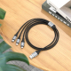 Câble De Charge 3 En 1 USB Vers 8 Pin Type C Micro USB 1 Mètre 2,4 A Nylon Tressé Connexion 8 Pin Data