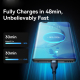 Câble De Charge Rapide 3 En 1 USB 66 W Tressé Nylon 1,2 M Type C 8 Pin Micro USB