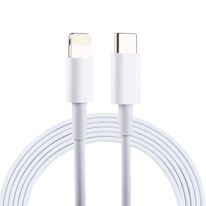 Câble USB C Mâle Vers 8 Broches Mâle Pour Recharge Rapide 2 M Avec Protection Surtension Surintensité Surcharge