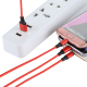Câble De Charge 3 En 1 USB Vers Lightning USB-C Et Micro-USB En Nylon Tressé 120 cm Pour Smartphones - www.yonis-shop.com
