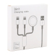Câble De Charge 3 En 1 Pour iPhone Et Apple Watch Charge 3 Appareils Transfert De Données USB-C Tressé 1 m Noir