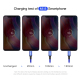 Câble De Charge 4 En 1 3.5 A 1.2 M Tressé Nylon USB C 8 Pin Micro USB Pour Smartphones