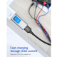 Câble De Charge 4 En 1 3.5 A 1.2 M Tressé Nylon USB C 8 Pin Micro USB Pour Smartphones