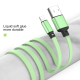 Câble De Charge Et Synchronisation 3 En 1 USB Vers USB C 8 Pin Et Micro USB Rétractable En Silicone Liquide 3.5 A