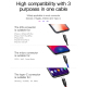 Câble De Charge 3 En 1 3,5 A Tressé 1,2 m Micro USB Lightning USB-C Pour Android Et Apple - www.yonis-shop.com