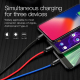 Câble De Charge 3 En 1 3,5 A Tressé 1,2 m Micro USB Lightning USB-C Pour Android Et Apple - www.yonis-shop.com