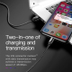 Câble De Charge 3 En 1 3,5 A Tressé 1,2 m Micro USB Lightning USB-C Pour Android Et Apple - www.yonis-shop.com