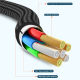 Câble De Charge Rapide 3 En 1 USB Vers USB C 8 Broches Et Micro USB Jusqu’à 66 W