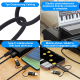 Câble Imprimante USB 3 En 1 Pour Instruments MIDI USB-C Micro USB 8 Pin Vers USB-B 2.0 1 m һәққ