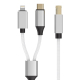 Câble USB MIDI Et Imprimante 2 En 1 USB C Et 8 Broches Vers USB B Pour Instruments Électroniques 1 m